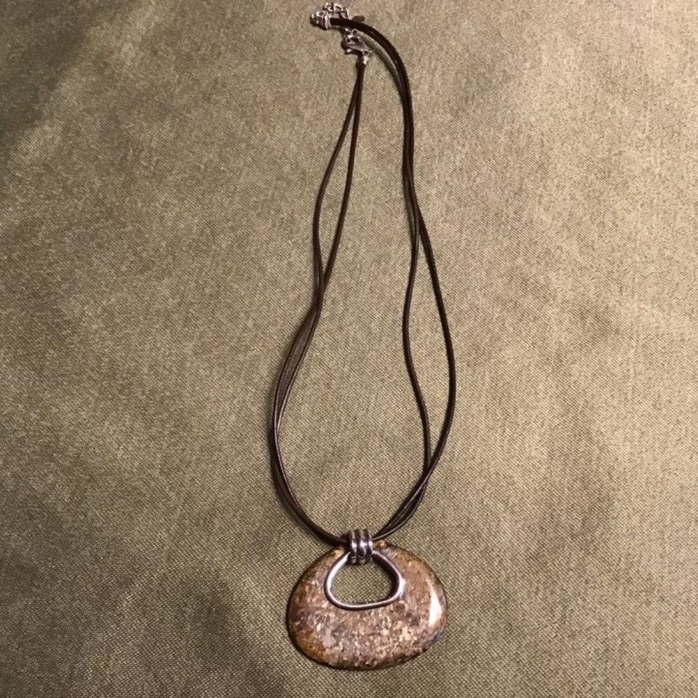 Silpada Bronzite Pendant Necklace